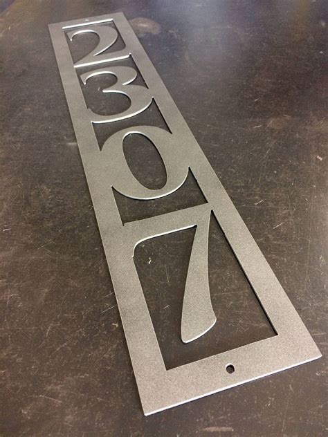 vertical metal house number sign|vertical reflective house number signs.